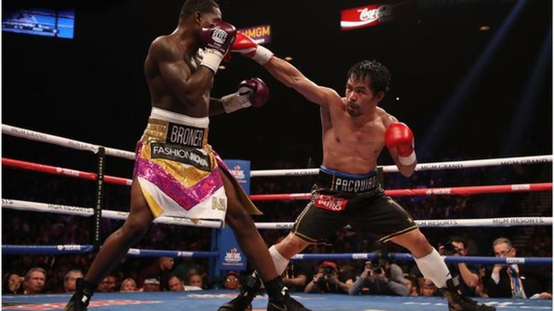 Manny Pacquiao beats Adrien Broner